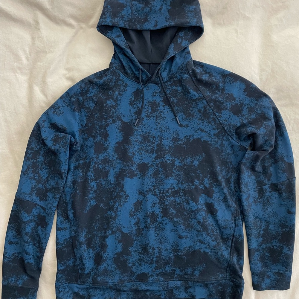 Lululemon City Sweat Pullover Hoodie - Blue & Black Mens Large